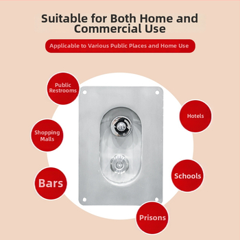 Set de duș din oțel inoxidabil 304, funcție ploaie, întrerupător ascuns, model Seeing the Shower Head, CE ENC1905165GZ18