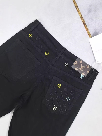 Férfi vékony denim rövidnadrág, egyenes szabás, acetát rost keverék 50–70%, nyár