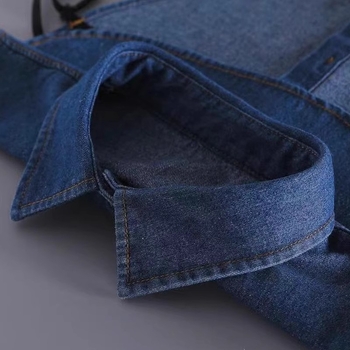 Lažni ovratnik za žene, denim stil, poliester vlakno, proljeće–jesen šiljasti ovratnik, unutarnji ovratnik košulje