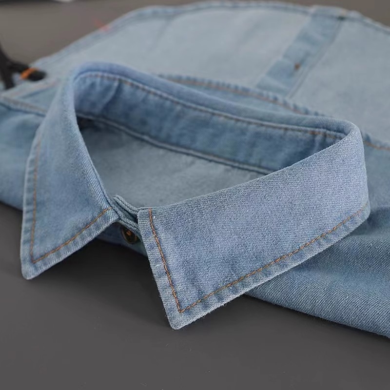Lažni ovratnik za žene, denim stil, poliester vlakno, proljeće–jesen šiljasti ovratnik, unutarnji ovratnik košulje