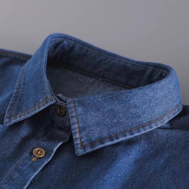 Lažni ovratnik za žene, denim stil, poliester vlakno, proljeće–jesen šiljasti ovratnik, unutarnji ovratnik košulje