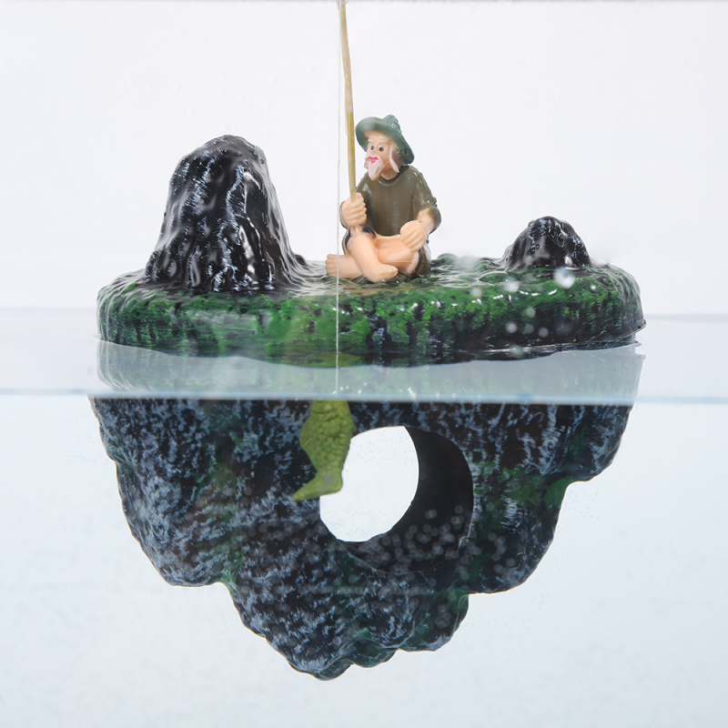 Plávajúci ostrov - akváriová dekorácia, PVC, pôvod Yiwu, dekorácia pre akvárium, hmotnosť 36,5 g