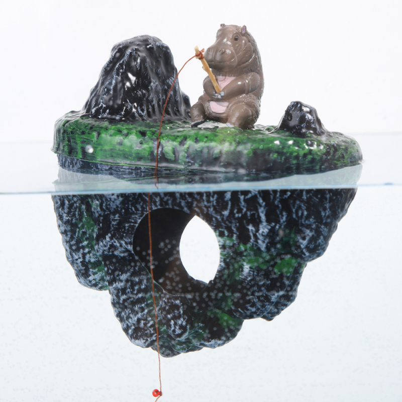 Plávajúci ostrov - akváriová dekorácia, PVC, pôvod Yiwu, dekorácia pre akvárium, hmotnosť 36,5 g