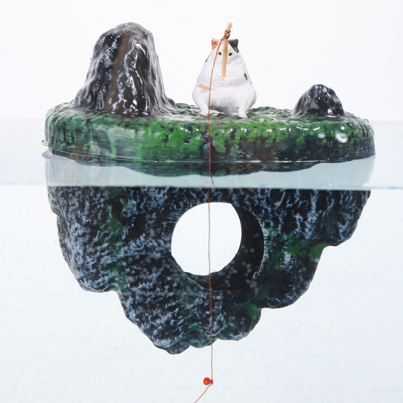 Plávajúci ostrov - akváriová dekorácia, PVC, pôvod Yiwu, dekorácia pre akvárium, hmotnosť 36,5 g