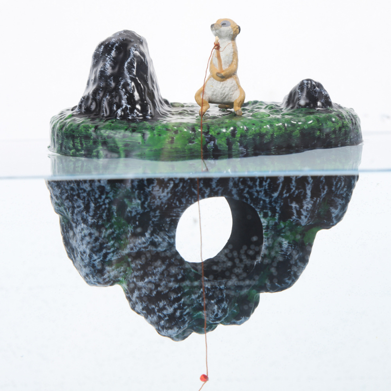 Plávajúci ostrov - akváriová dekorácia, PVC, pôvod Yiwu, dekorácia pre akvárium, hmotnosť 36,5 g