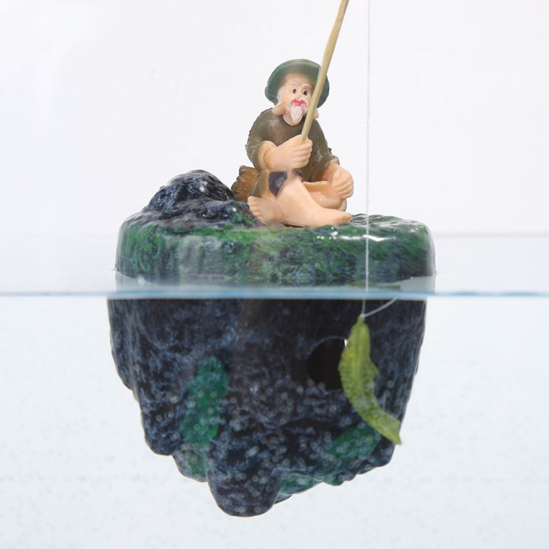 Plávajúci ostrov - akváriová dekorácia, PVC, pôvod Yiwu, dekorácia pre akvárium, hmotnosť 36,5 g