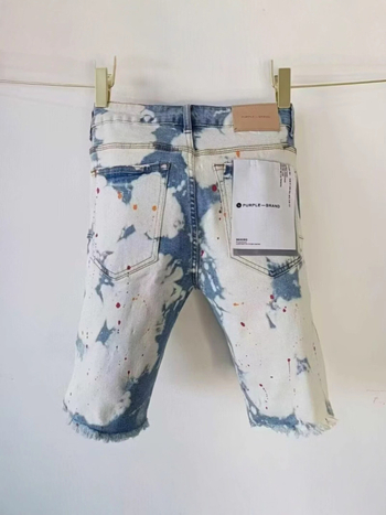 Muške traperice s tie-dye efektom, uski ravni kroj, Capri duljina, pamuk denim, ljeto, korejski stil