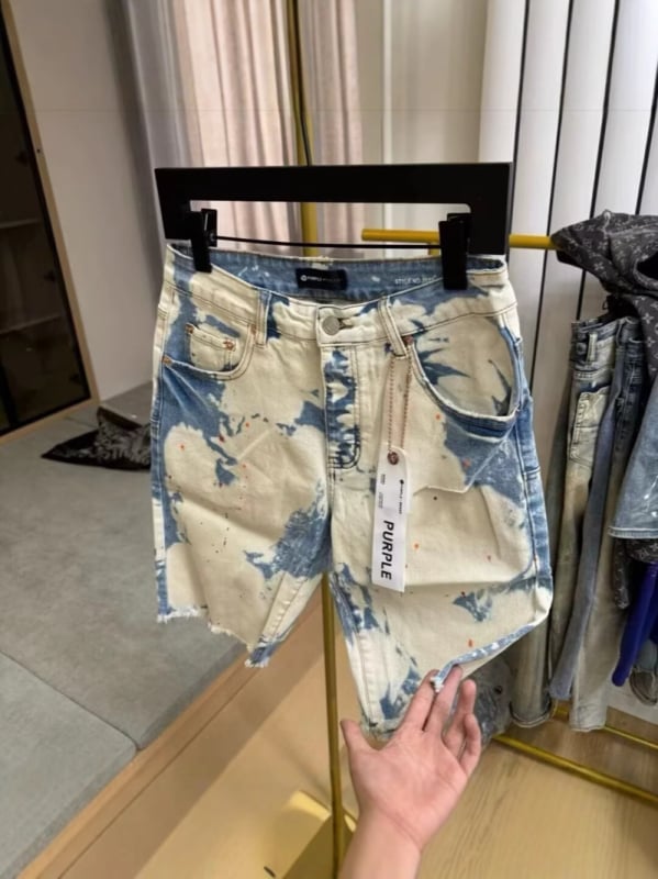 Muške traperice s tie-dye efektom, uski ravni kroj, Capri duljina, pamuk denim, ljeto, korejski stil