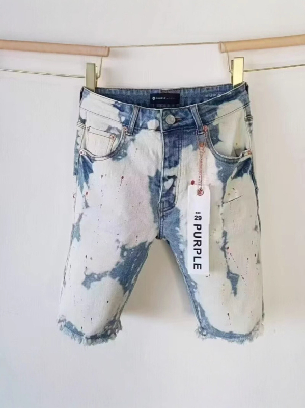 Muške traperice s tie-dye efektom, uski ravni kroj, Capri duljina, pamuk denim, ljeto, korejski stil