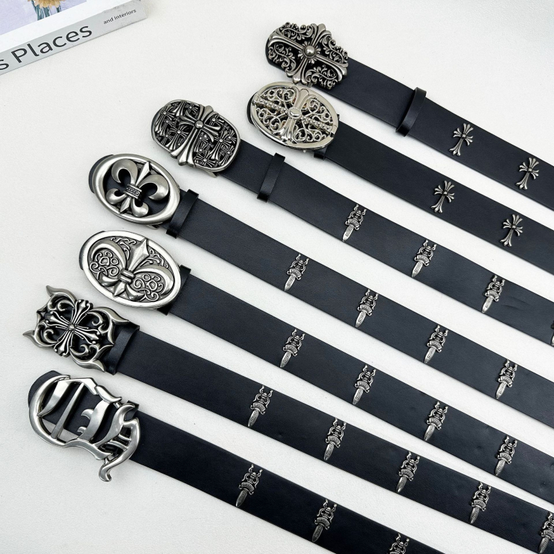 Centură din piele PU cu cataramă din aliaj, închidere snap, lățime 2-4 cm, placare electrolitică