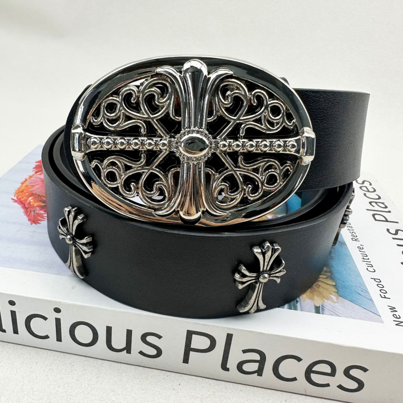 Centură din piele PU cu cataramă din aliaj, închidere snap, lățime 2-4 cm, placare electrolitică