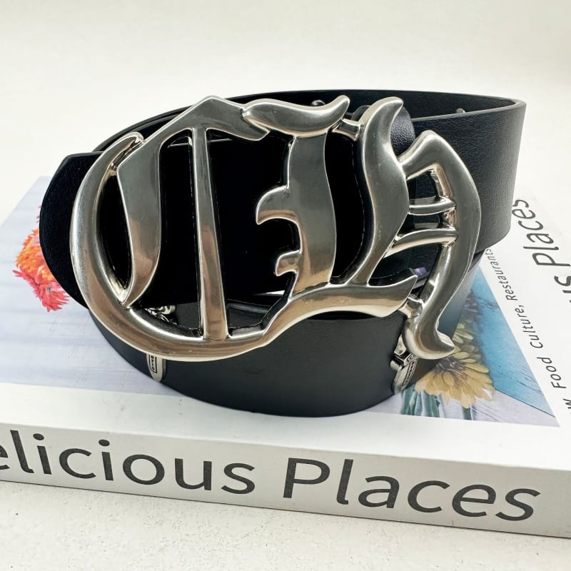 Centură din piele PU cu cataramă din aliaj, închidere snap, lățime 2-4 cm, placare electrolitică