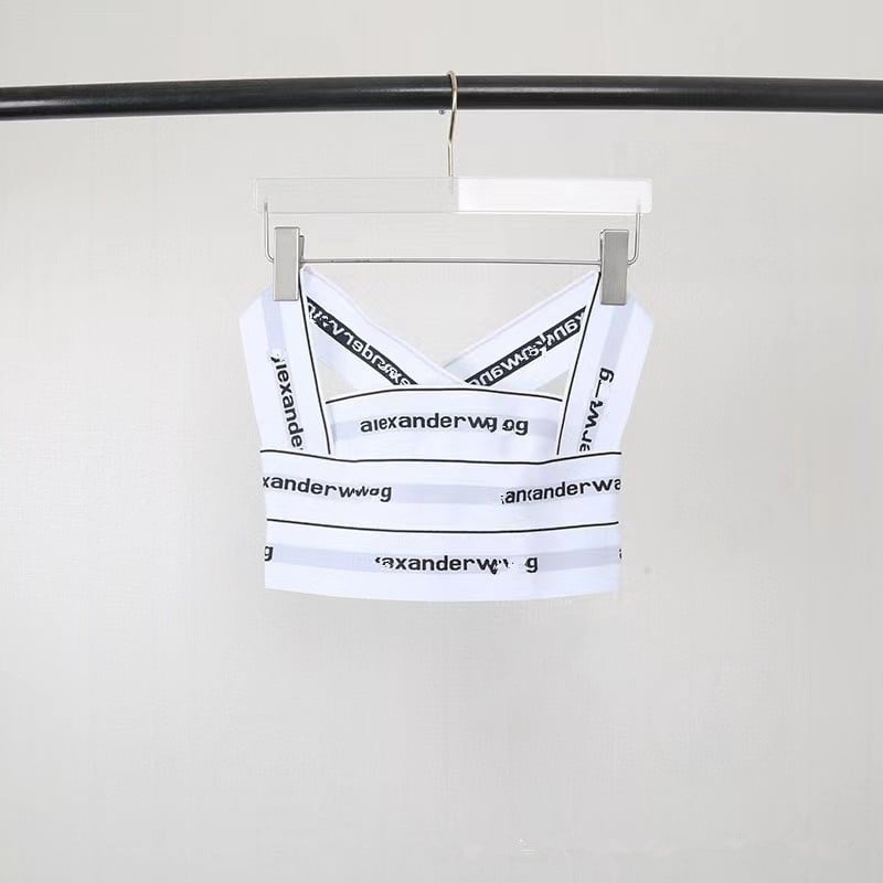 Потник с принт от букви и дизайн за обгръщане на бюста, стегнат силует, супер къс стил (≤40 см), полиестерна материя