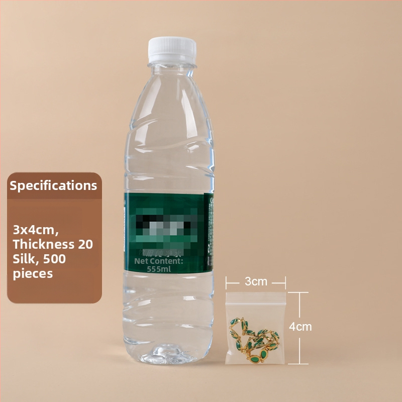 ZIP σακούλα για κοσμήματα από PE, μήκος σφράγισης 0,5 cm, μάρκα Hesheng, σακούλα αποθήκευσης κοσμημάτων