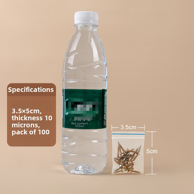 ZIP σακούλα για κοσμήματα από PE, μήκος σφράγισης 0,5 cm, μάρκα Hesheng, σακούλα αποθήκευσης κοσμημάτων