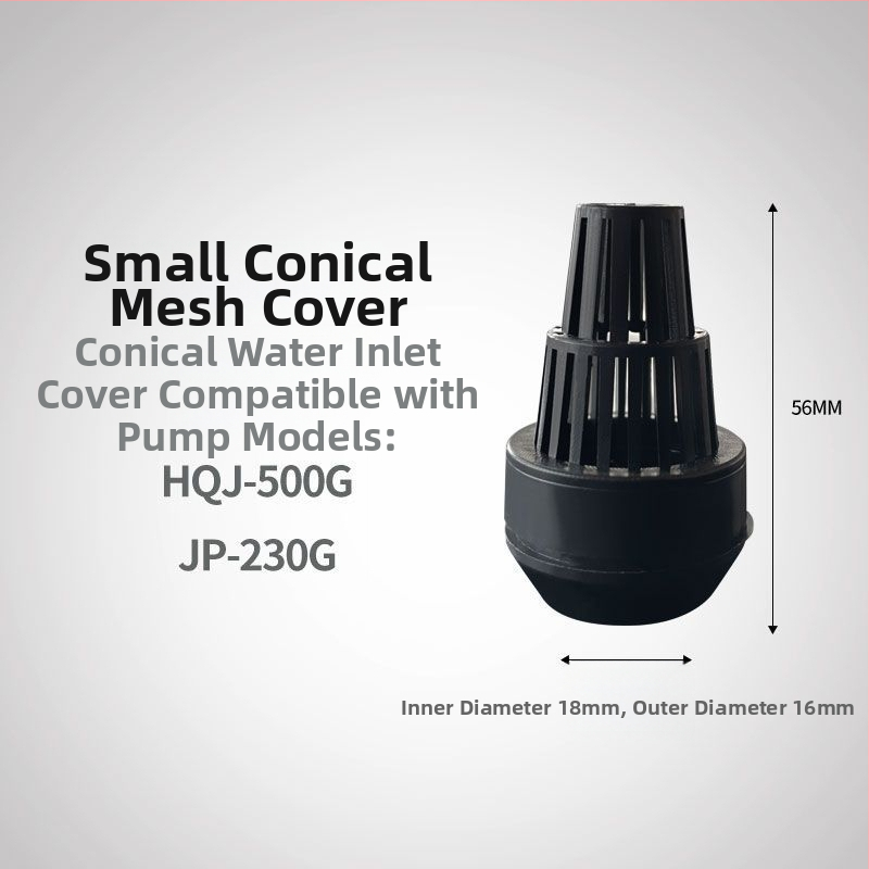 Akvarisztikai merülőszivattyú vízbevezetőfedéllel, beömlőcső csatlakozók, virágtartó kosár védőfedél, univerzális három az egyben kialakítás