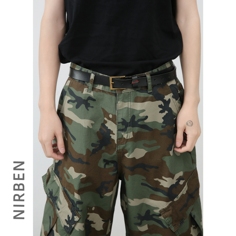 Nirben Denim Šorcevi - Slobodan kroj, Cropped dužina, 100% pamuk, Četiri sezone, Proljetno izdanje 2025