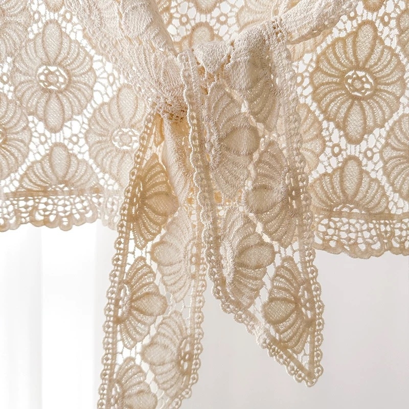 Ljetni čipkasti pleteni šal – 100% pamuk, warp-knitted, Jacquard dekorativan