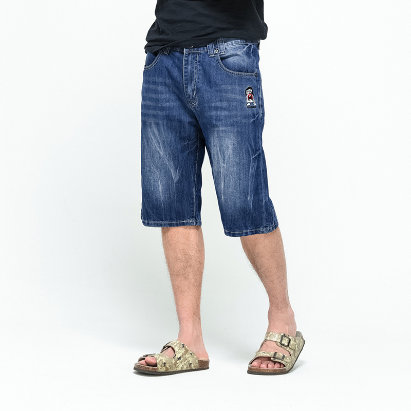 Muške skateboard hlače, labav kroj, cropped duljina, visok struk, pamukova smjesa (65% pamuk)