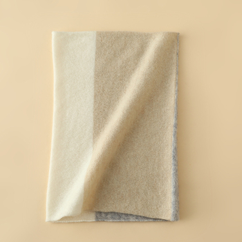 Кашмиров шал за врата, прав цилиндър, Plain weave – Warp Knit, зимна топлина, универсален стил