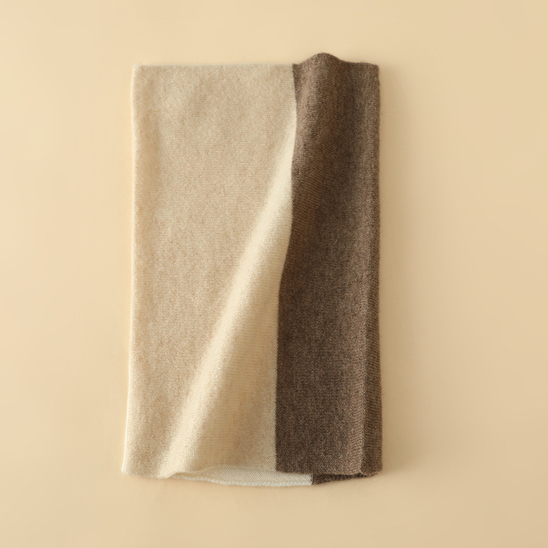 Кашмиров шал за врата, прав цилиндър, Plain weave – Warp Knit, зимна топлина, универсален стил