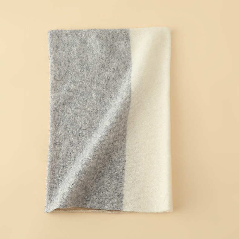 Кашмиров шал за врата, прав цилиндър, Plain weave – Warp Knit, зимна топлина, универсален стил