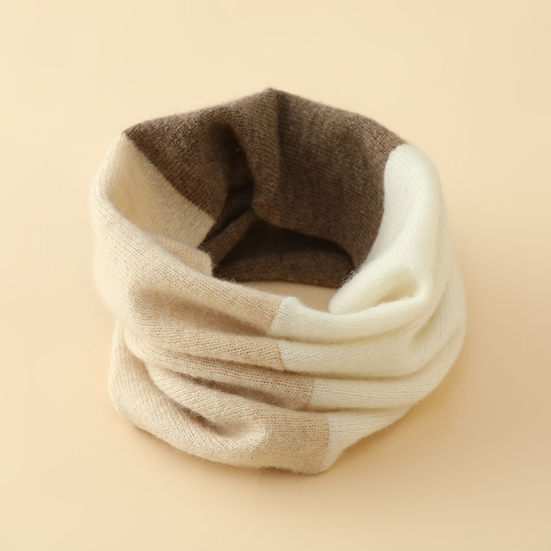 Кашмиров шал за врата, прав цилиндър, Plain weave – Warp Knit, зимна топлина, универсален стил