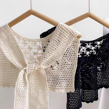 Ženski šal s izrezima, 100% pamuk, jednostavno tkanje, kvadratni oblik, monokromatski uzorak, dekorativni dodatak, japansko-korejski stil inspiriran