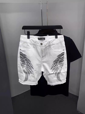 Muške traper šorceve, ravni kroj, slim fit, rastezljiv materijal, pamuk 65,9%, ljeto