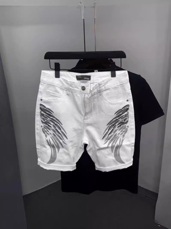 Muške traper šorceve, ravni kroj, slim fit, rastezljiv materijal, pamuk 65,9%, ljeto