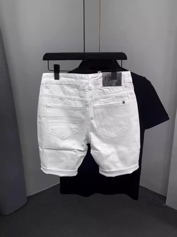 Muške traper šorceve, ravni kroj, slim fit, rastezljiv materijal, pamuk 65,9%, ljeto