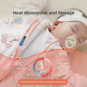 BeBi spavaća vreća za sve sezone s prilagodljivom temperaturom; oblik omotnice, vanjski i podstava od pamuka, punjenje od poliester vlakana; pogodno za dojenčad i malu djecu.