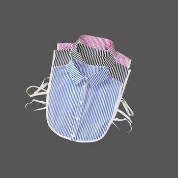 Guler decorativ fals, bumbac, căptușeală poliester, model clasic, stil coreean, primăvara 2025