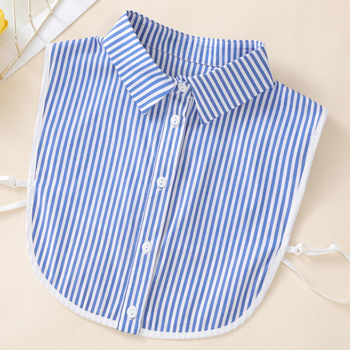 Guler decorativ fals, bumbac, căptușeală poliester, model clasic, stil coreean, primăvara 2025