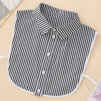 Guler decorativ fals, bumbac, căptușeală poliester, model clasic, stil coreean, primăvara 2025