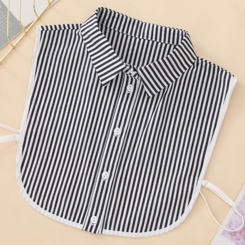 Guler decorativ fals, bumbac, căptușeală poliester, model clasic, stil coreean, primăvara 2025