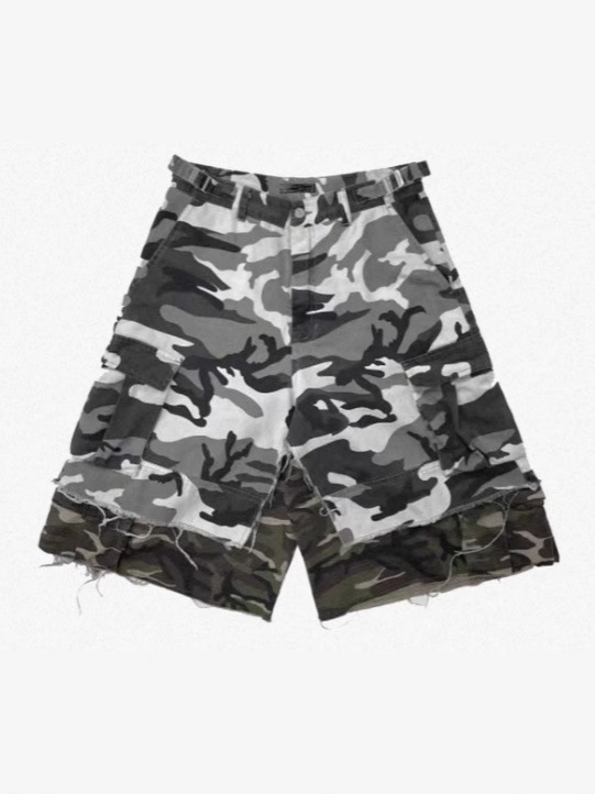 Férfi denim cropped egyenes szabású nadrág, koreai verzió stílusban, címkékkel