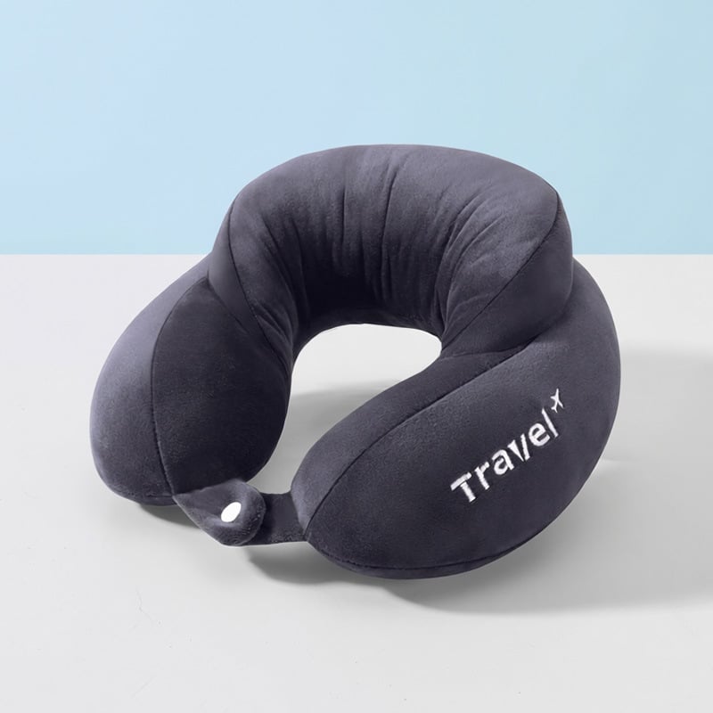 Μαξιλάρι λαιμού σε σχήμα U για ταξίδι, γέμισμα PP βαμβάκι, καθολική συμβατότητα, μοντέρνο μινιμαλιστικό στυλ