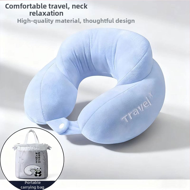 Μαξιλάρι λαιμού σε σχήμα U για ταξίδι, γέμισμα PP βαμβάκι, καθολική συμβατότητα, μοντέρνο μινιμαλιστικό στυλ