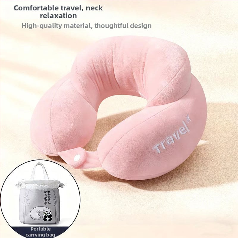 Μαξιλάρι λαιμού σε σχήμα U για ταξίδι, γέμισμα PP βαμβάκι, καθολική συμβατότητα, μοντέρνο μινιμαλιστικό στυλ