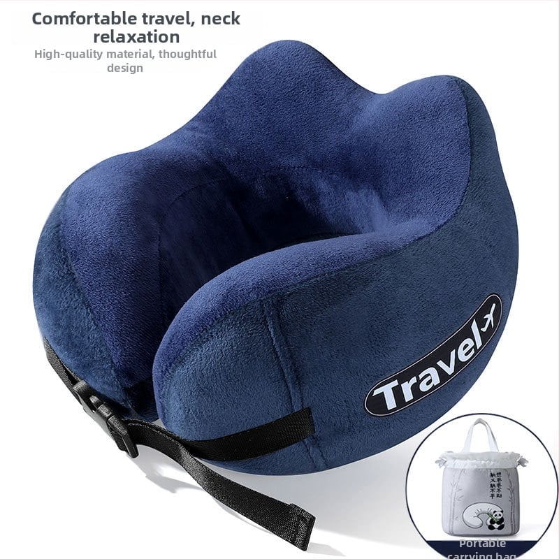 Μαξιλάρι λαιμού σε σχήμα U για ταξίδι, γέμισμα PP βαμβάκι, καθολική συμβατότητα, μοντέρνο μινιμαλιστικό στυλ