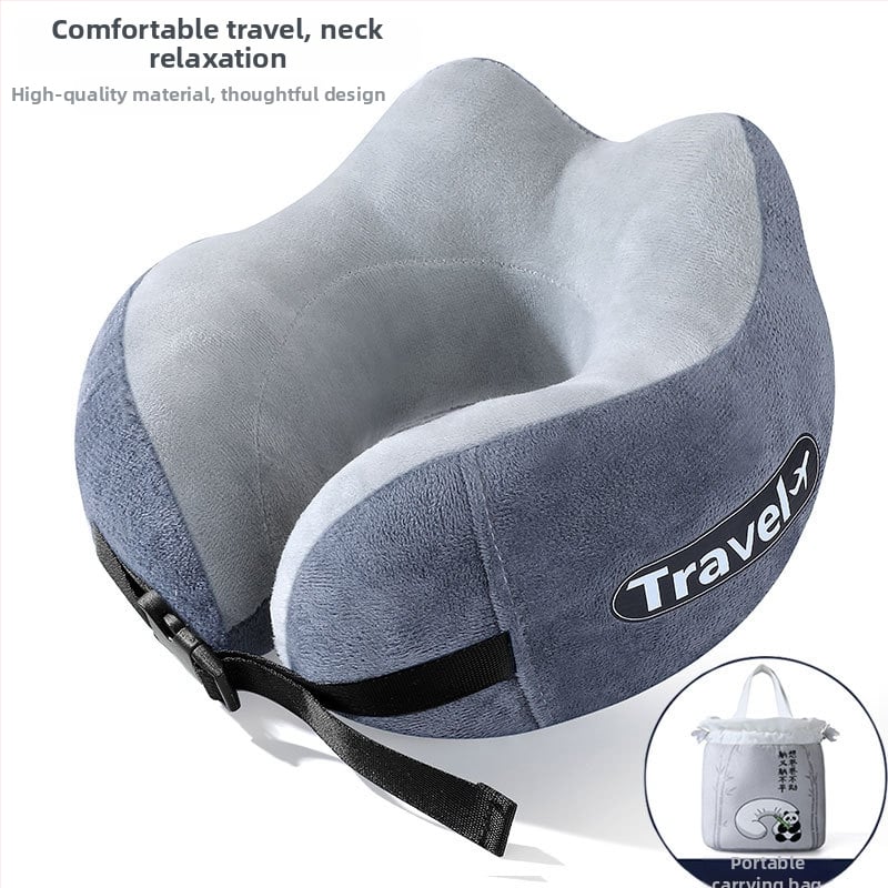 Μαξιλάρι λαιμού σε σχήμα U για ταξίδι, γέμισμα PP βαμβάκι, καθολική συμβατότητα, μοντέρνο μινιμαλιστικό στυλ