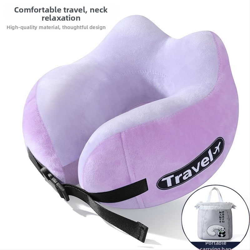 Μαξιλάρι λαιμού σε σχήμα U για ταξίδι, γέμισμα PP βαμβάκι, καθολική συμβατότητα, μοντέρνο μινιμαλιστικό στυλ