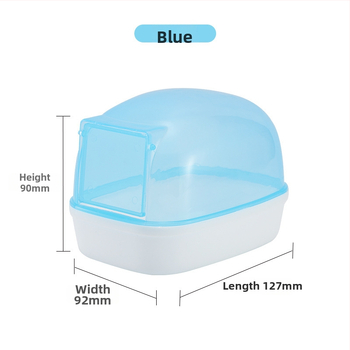 Accesoriu transparent pentru baie pentru hamster – utilizare dublă: baie/duș, din plastic, fără importuri