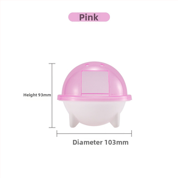 Accesoriu transparent pentru baie pentru hamster – utilizare dublă: baie/duș, din plastic, fără importuri