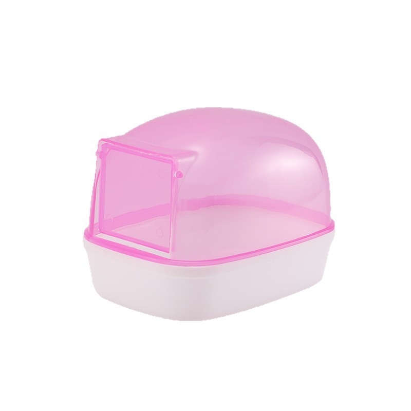 Accesoriu transparent pentru baie pentru hamster – utilizare dublă: baie/duș, din plastic, fără importuri