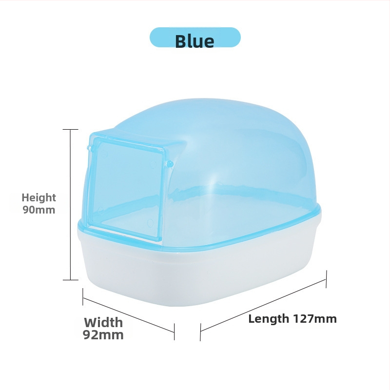 Accesoriu transparent pentru baie pentru hamster – utilizare dublă: baie/duș, din plastic, fără importuri