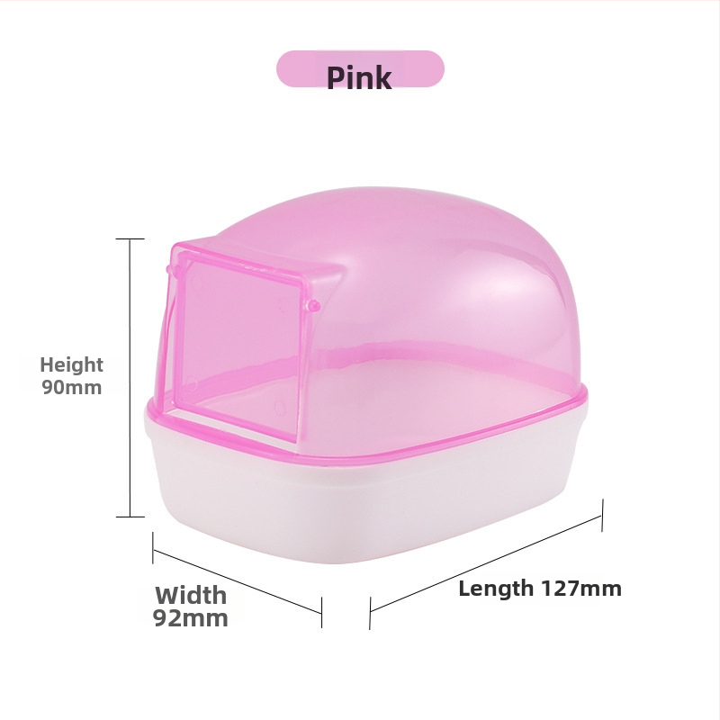 Accesoriu transparent pentru baie pentru hamster – utilizare dublă: baie/duș, din plastic, fără importuri