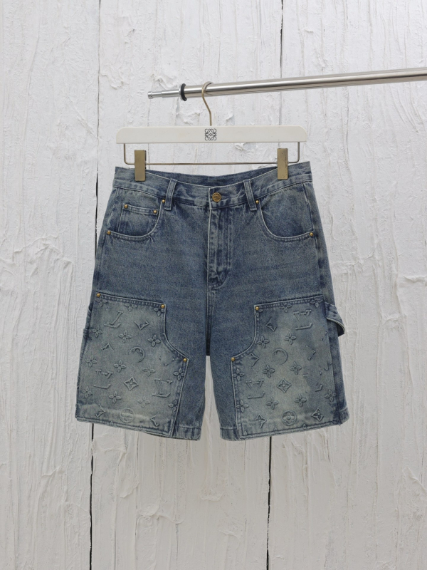 Unisex denim šorc za radnu odjeću – korejski stil, ravni kroj, mikroelastičnost, ljeto 2025