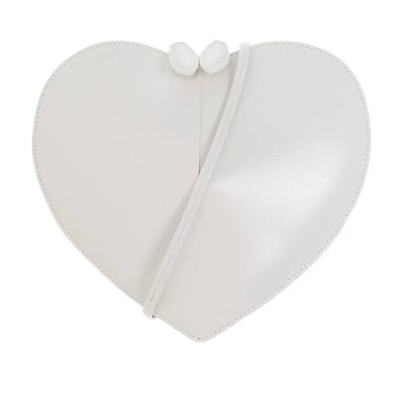 Ženska crossbody torba sa srcolikim oblikom, PU materijal, gradski minimalistički stil, zatvarač, jesen 2025